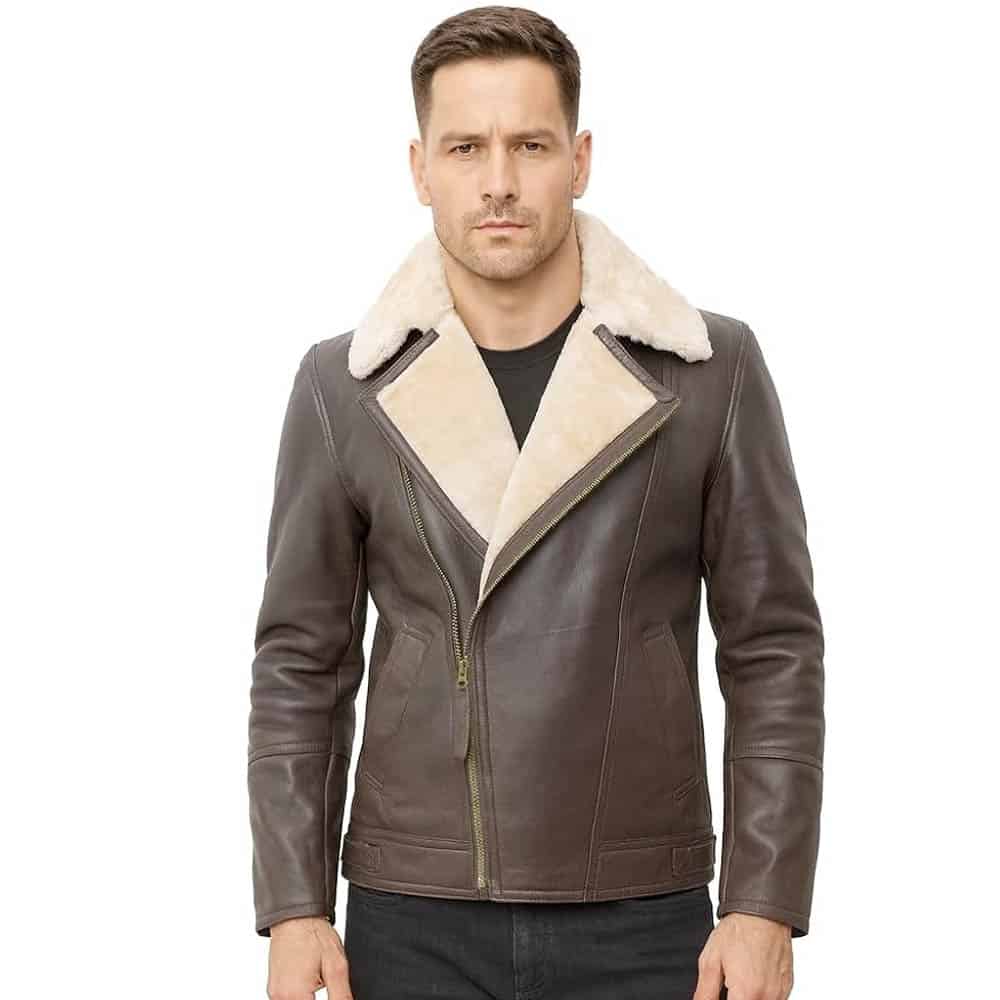 Men's Real Leather B3 Brown Bomber Jacket Men's Real Leather B3 Brown Bomber Jacket