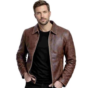Men's Leather Motorcycle Jacket
