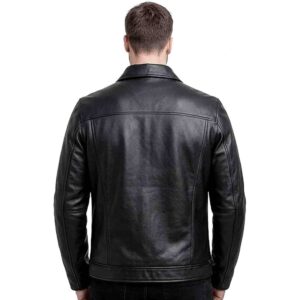 Mens Real Leather Biker Jacket Vintage Black Brown Cafe Racer Retro Style Motorcycle Leather Jacket Mens Genuine Lambskin Leather Jacket