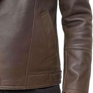 Men's Real Leather B3 Brown Bomber Jacket Mens Real Leather aviator Pilot Classic genuine Sheepskin Flight Flying Winter Coat 1