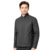 Mens Simple Black Motorcycle Fashion Cotton Jacket