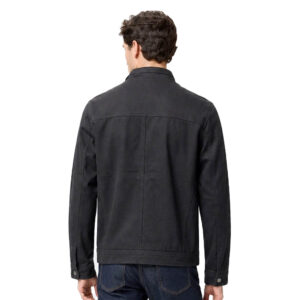 Mens Simple Cafe Black Motorcycle Fashion Cotton Jacket