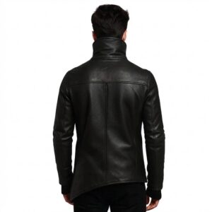 Mens Stylish High Leather Jacket 1