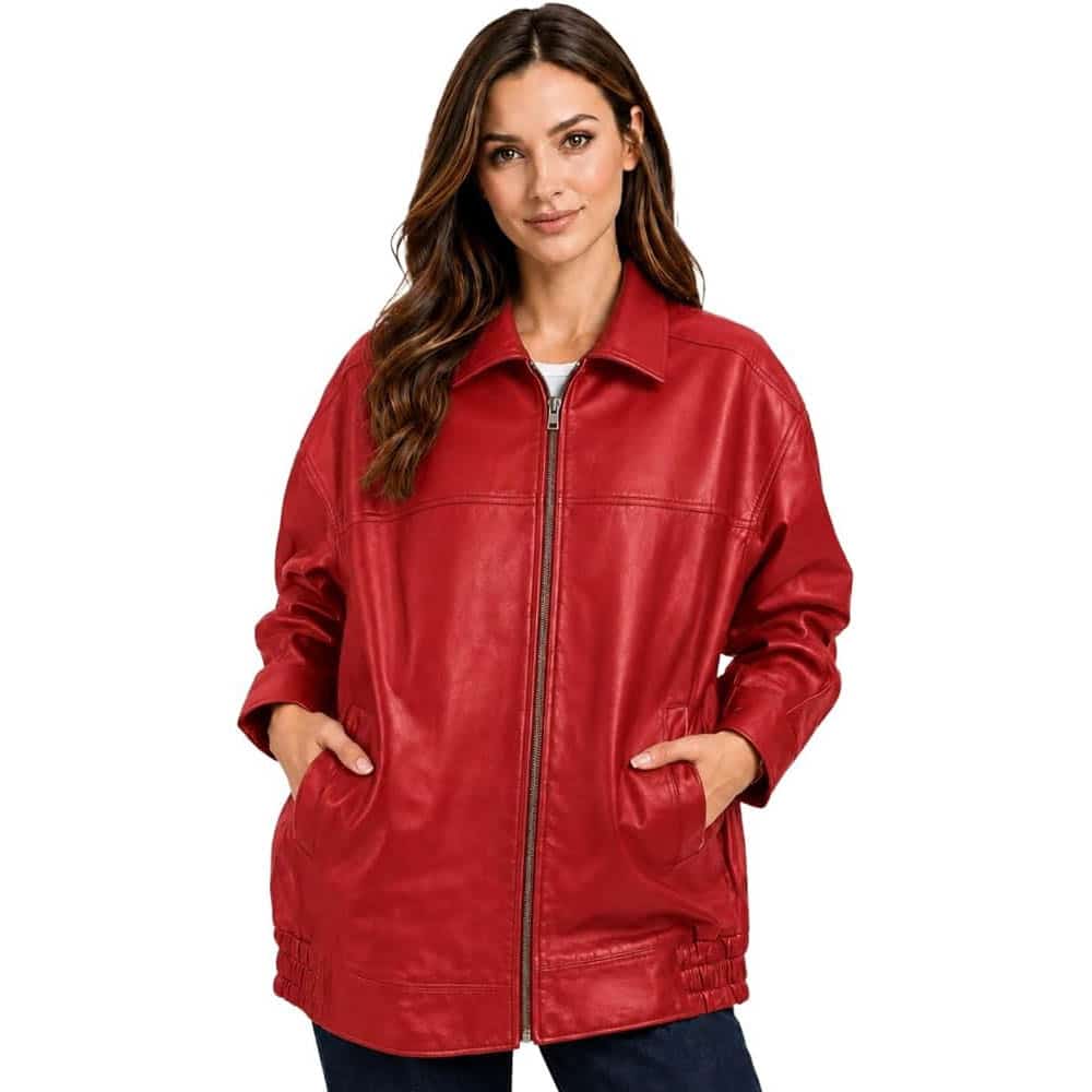 Women's Oversized Bomber Fashion Jacket Women's Oversized Bomber Fashion Jacket - Image 22