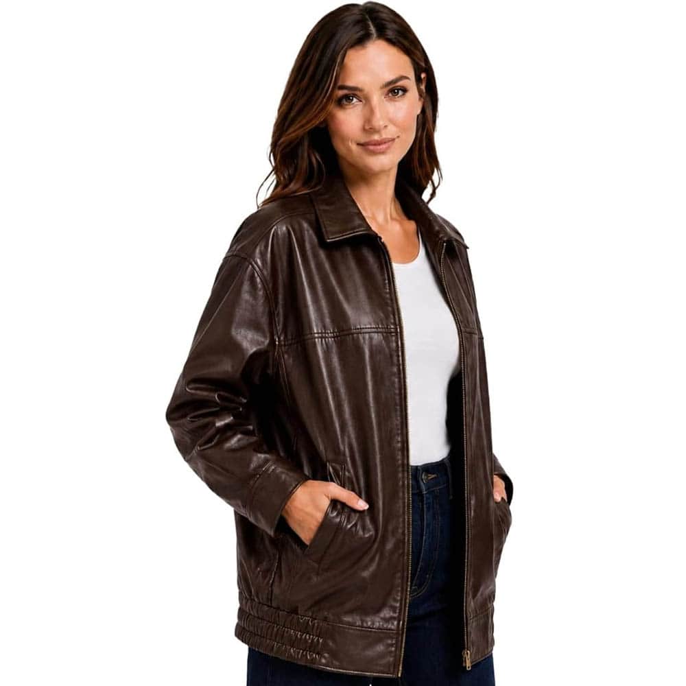 Women's Oversized Bomber Fashion Jacket Women's Oversized Bomber Fashion Jacket - Image 11
