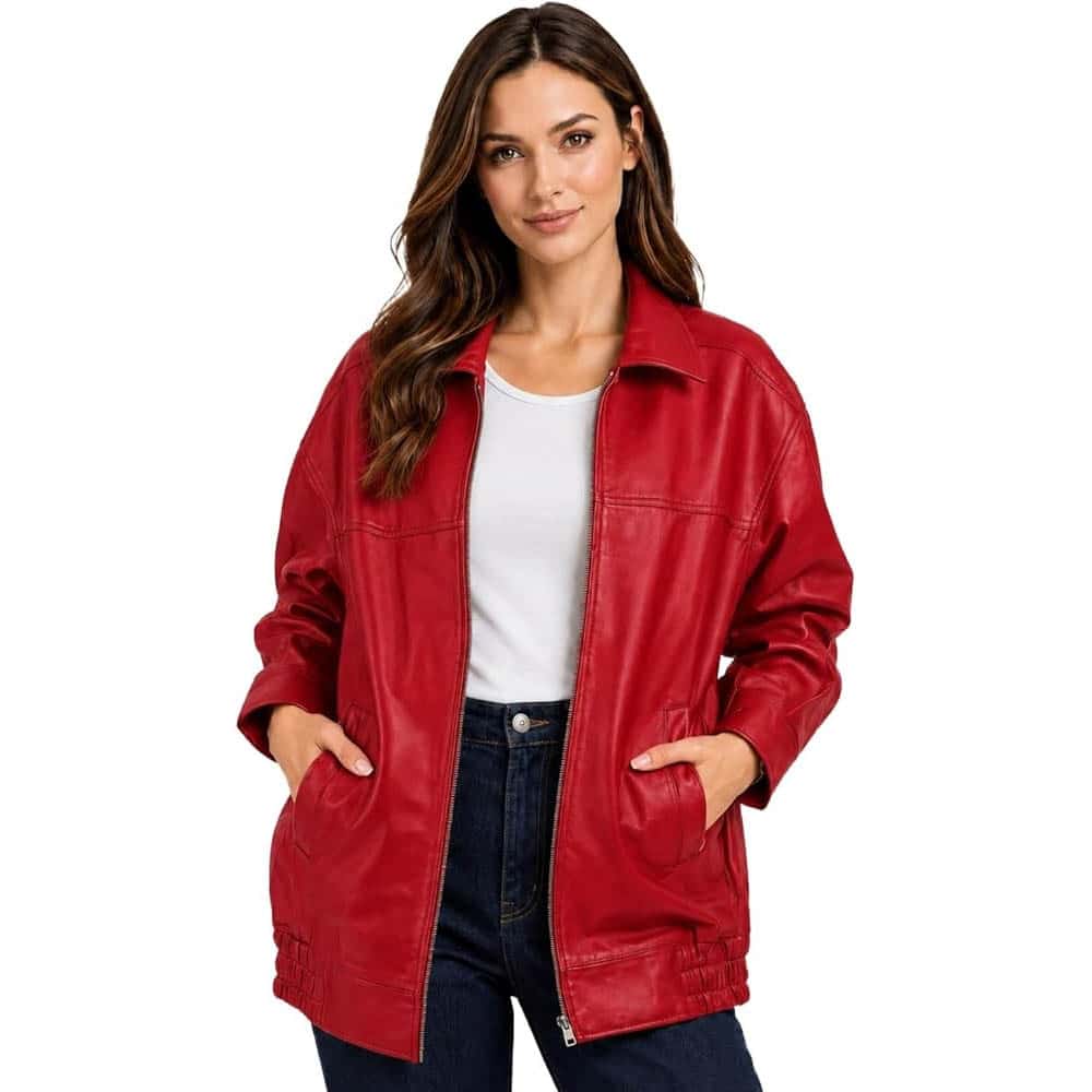 Women's Oversized Bomber Fashion Jacket Women's Oversized Bomber Fashion Jacket - Image 20