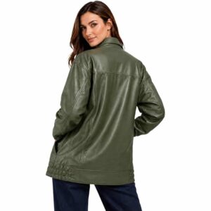 Oversized Leather Bomber new