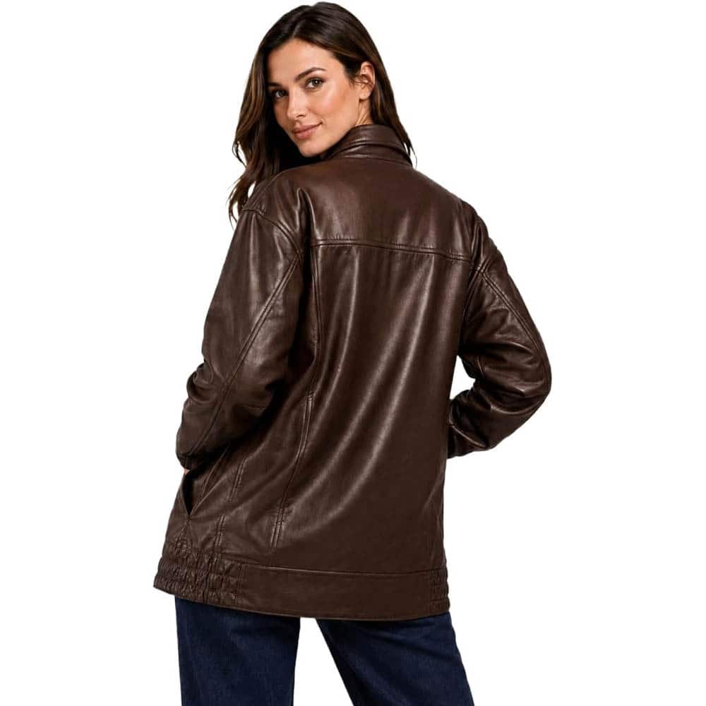 Women's Oversized Bomber Fashion Jacket Women's Oversized Bomber Fashion Jacket - Image 14