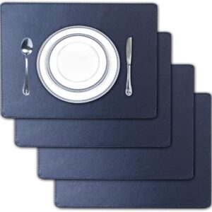 Exclusive Pu Leather Table Placemats Set Premium Leather Table Placemats Set
