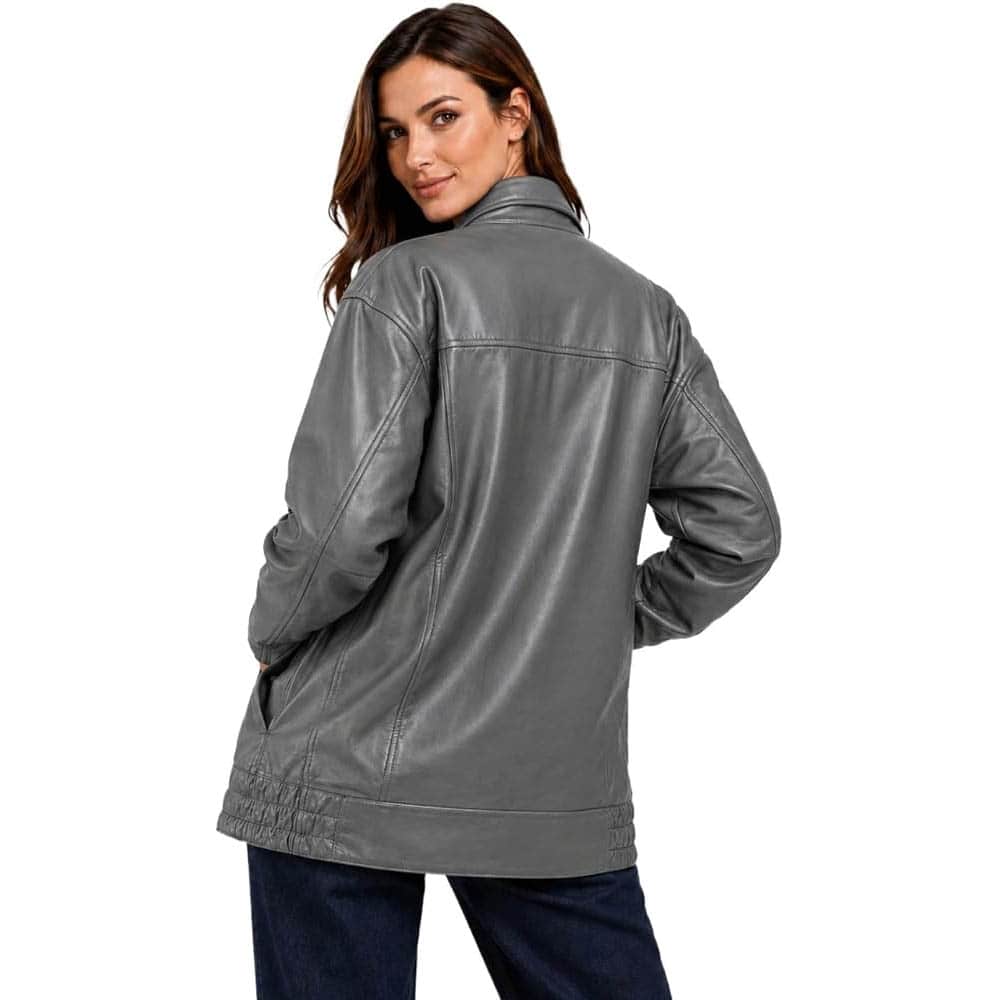Women's Oversized Bomber Fashion Jacket Women's Oversized Bomber Fashion Jacket - Image 17
