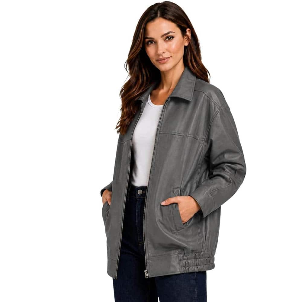 Women's Oversized Bomber Fashion Jacket Women's Oversized Bomber Fashion Jacket - Image 18