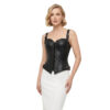Women's Black Corset Top Gothic Bodice