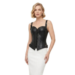 Women's Black Corset Top Gothic Bodice