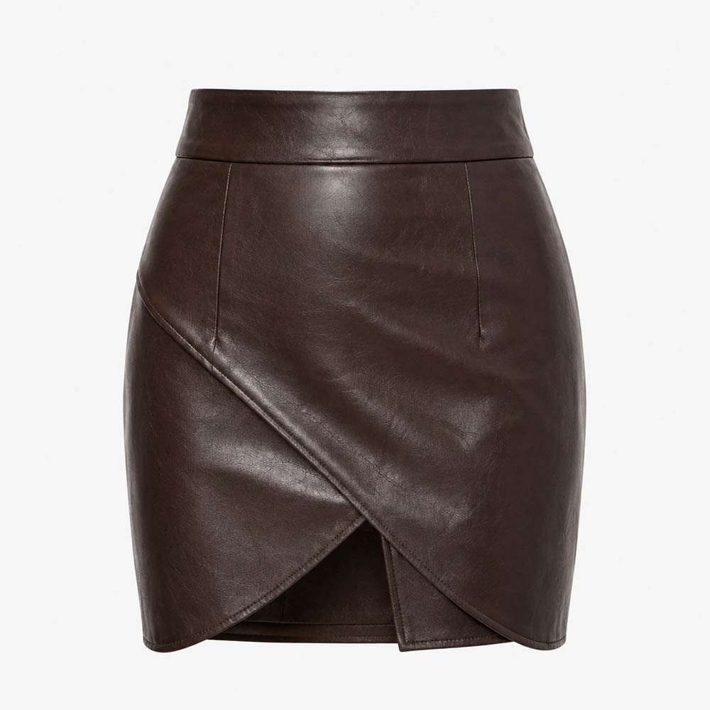 Sharp Edge Black Leather Mini Skirt Sharp Edge Black Leather Mini Skirt - Image 11