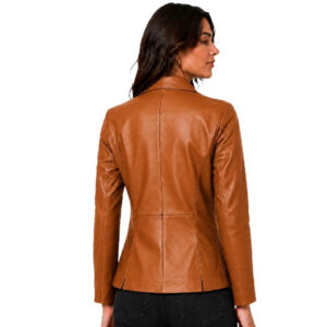 Womens Blazer Coat Mandarian Style Black Color