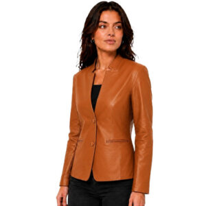 Womens Blazer Collar Style Black Color 2