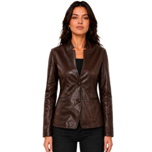 Womens Blazer Collar Style Black Color
