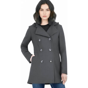 Alternative view of Wool Trench Coat for Women Short Warm Winter Style
