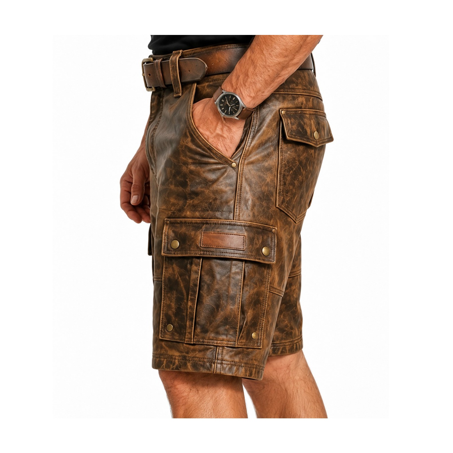 Mens Cargo Dirty Wax Shorts Mens Cargo Dirty Wax Shorts - Image 3