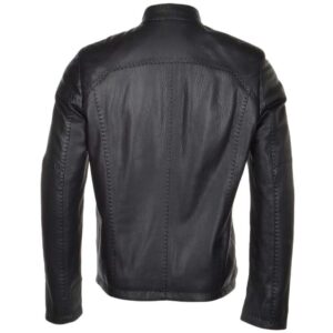 Alternative view of New Style Men's Leather Black Jacket