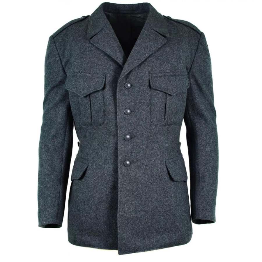 Mens Vintage Swiss Army Grey Wool Coat Mens Vintage Swiss Army Grey Wool Coat
