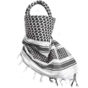 Alternative view of White Shemagh Keffiyeh Scarf – Unisex Cotton