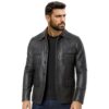 Men's Genuine Leather Blazer Vintage Jacket