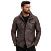 Men’s Military M65 Field Genuine Leather Jacket