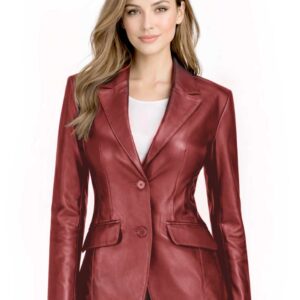 Women's Leather Blazer Jacket Formal & Casual Coat img 21832 opt2 1