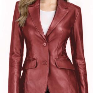 Women's Leather Blazer Jacket Formal & Casual Coat img 21835 opt2 1