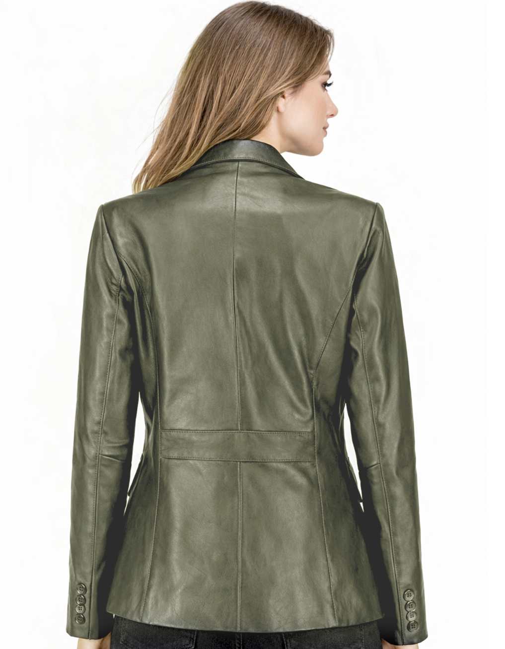 Women's Leather Blazer Jacket Formal & Casual Coat Women's Leather Blazer Jacket Formal & Casual Coat - Image 20