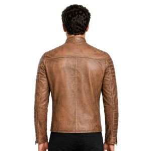 Men's Club Retro Biker Vintage Leather Jacket img 23006 opt