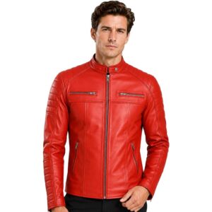 Men's Club Retro Biker Vintage Leather Jacket img 23009 opt