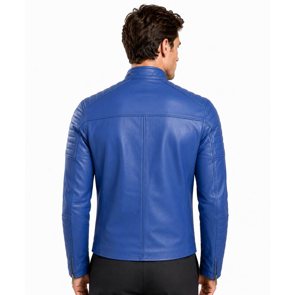 Men's Club Retro Biker Vintage Leather Jacket Men's Club Retro Biker Vintage Leather Jacket - Image 21