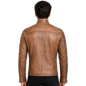 Men's Club Retro Biker Vintage Leather Jacket img 23012 opt