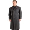 Men's Grey Wool Military Greatcoat – Long Vintage Overcoat
