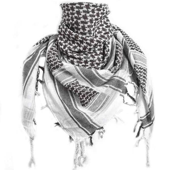 White Shemagh Keffiyeh Scarf – Unisex Cotton White Shemagh Keffiyeh Scarf – Unisex Cotton