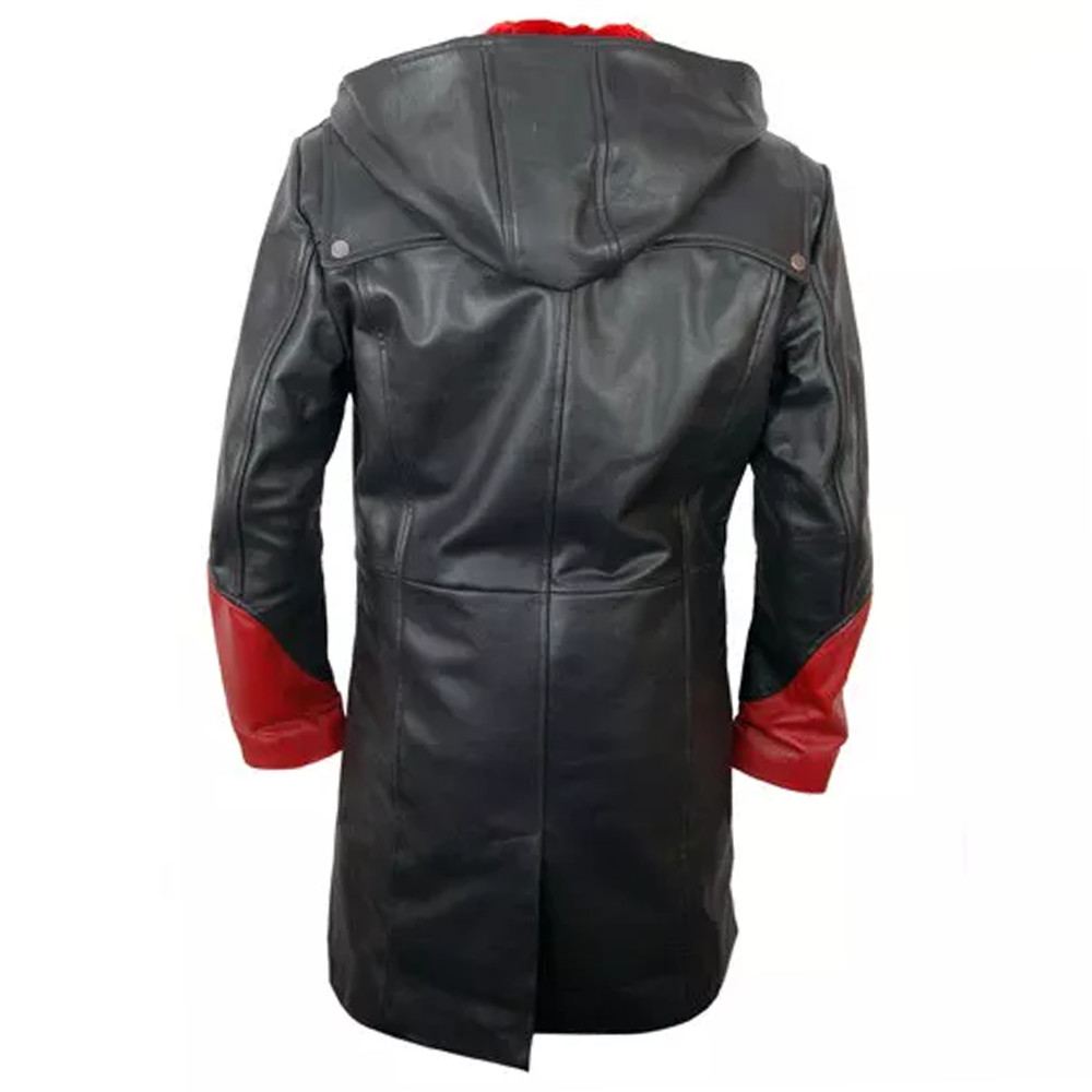 Men's Real Leather Halloween Costume Hooded Coat Men's Real Leather Halloween Costume Hooded Coat - Image 4