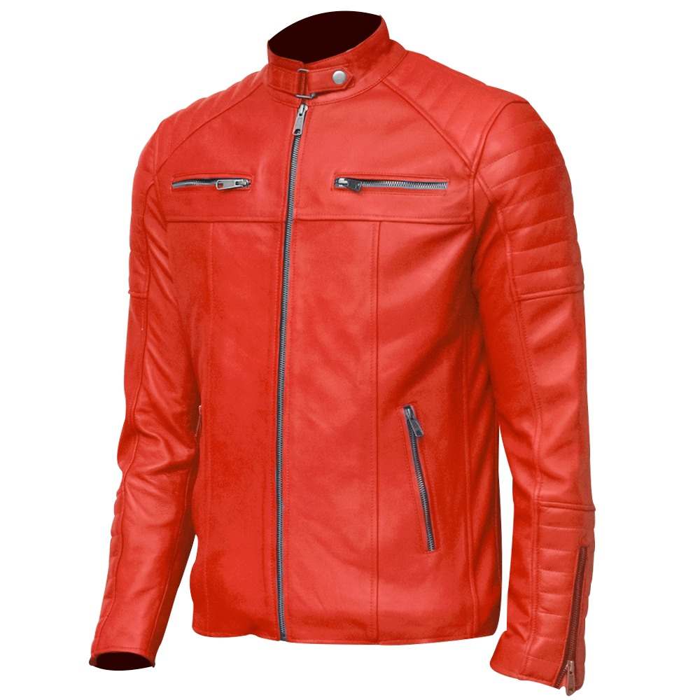 Men's Club Retro Biker Vintage Leather Jacket Men's Club Retro Biker Vintage Leather Jacket - Image 7