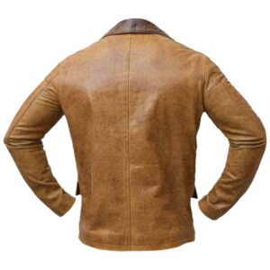 Men's Western Genuine Brown Leather Coat img 7377 opt