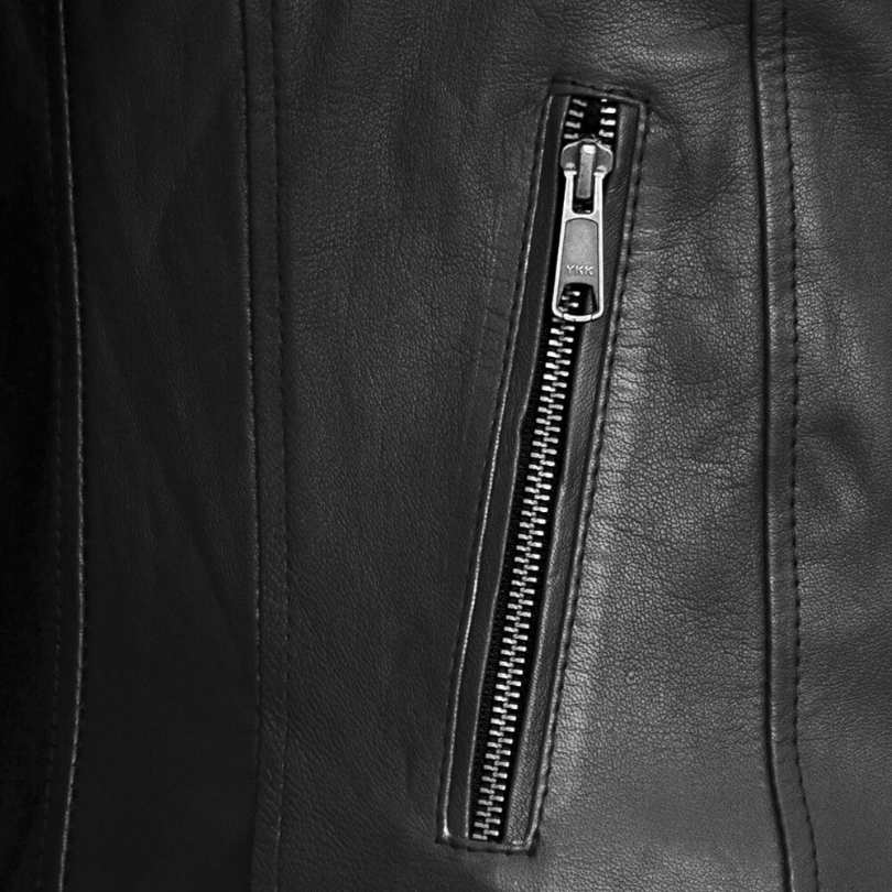 Men's Vintage Black Leather Jacket Men's Vintage Black Leather Jacket - Image 7