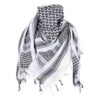 White Black Shemagh Keffiyeh Scarf – Cotton