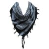 Black Grey Shemagh Keffiyeh Scarf