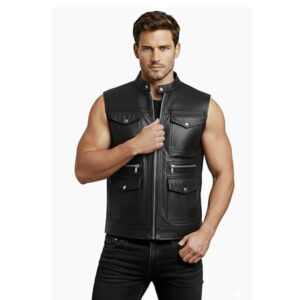 Alternative view of Men's Leather Vest