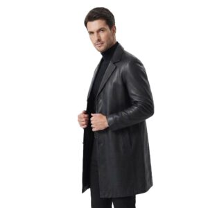mens real leather coat leather coat 1