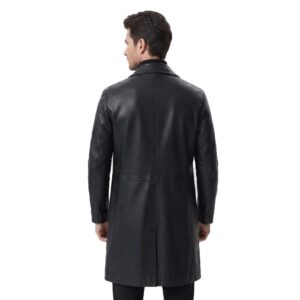 mens real leather leather coat new uk 1