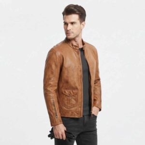 Alternative view of Vintage Tan Brown Jacket for Men