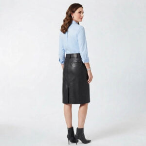 new leather kilt new black new black skirt