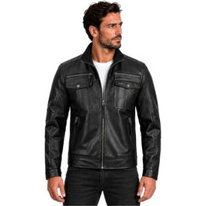 Cafe Racer Genuine Leather Jacket Vintage Jacket