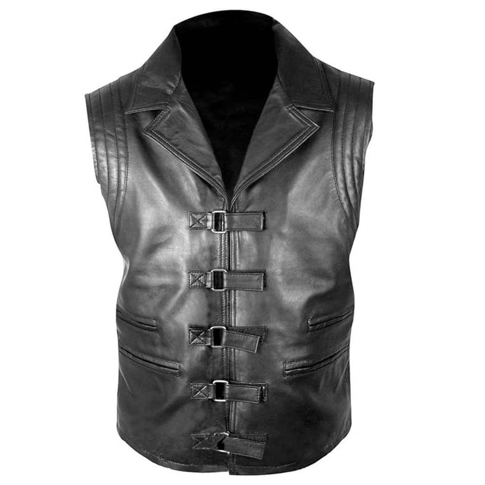 Leather Biker Sleeveless for Men Waistcoat Leather Biker Sleeveless for Men Waistcoat - Image 2